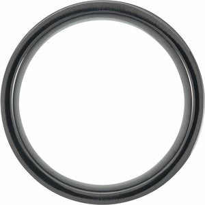 Black Titanium 8 mm Concave Band Size 8
