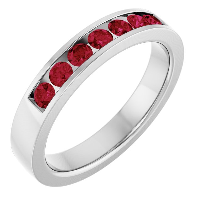 14K Yellow Or White Gold Round 2.5 Mm Polished Lab-Grown Anniversary Band, Size 7