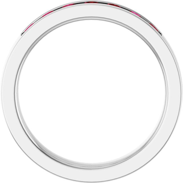 14K Yellow Or White Gold Round 2.5 Mm Polished Lab-Grown Anniversary Band, Size 7