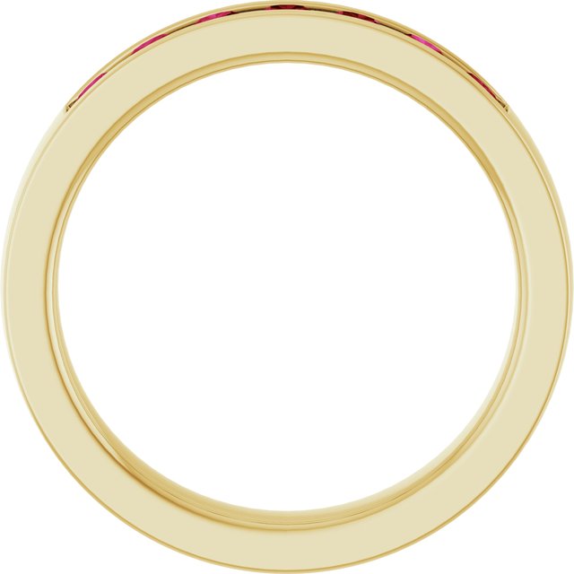 14K Yellow Or White Gold Round 2.5 Mm Polished Lab-Grown Anniversary Band, Size 7
