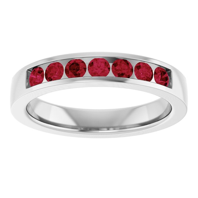 14K Yellow Or White Gold Round 2.5 Mm Polished Lab-Grown Anniversary Band, Size 7