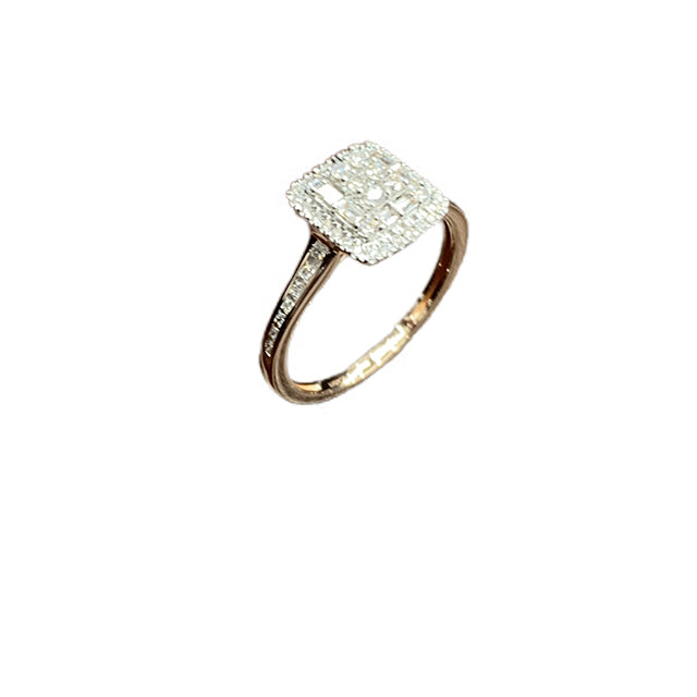 14K Yellow Gold 0.40 Cttw Diamond Ladies Ring