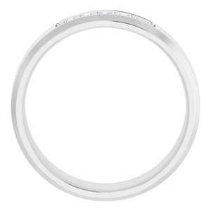 14K White Gold Round 2 Mm F+ Vs Lab-Grown Diamond Band Size 10