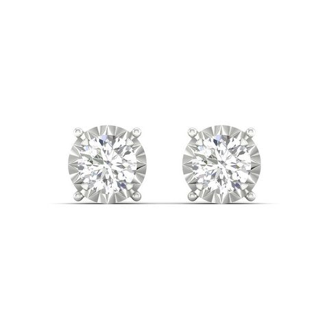 10K Yellow Gold 0.15 Cttw Diamond Earring