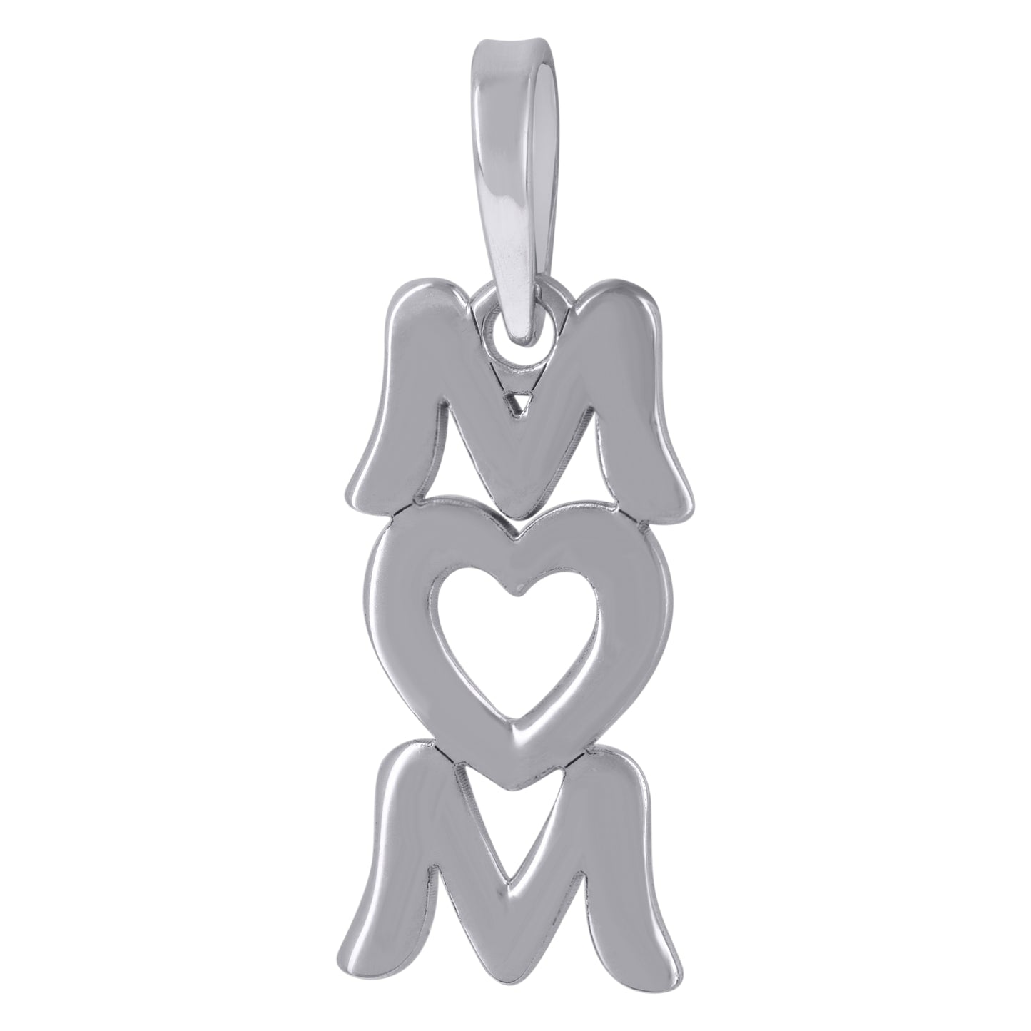Sterling Silver Womens Fashion Mom Talking Charm Pendant