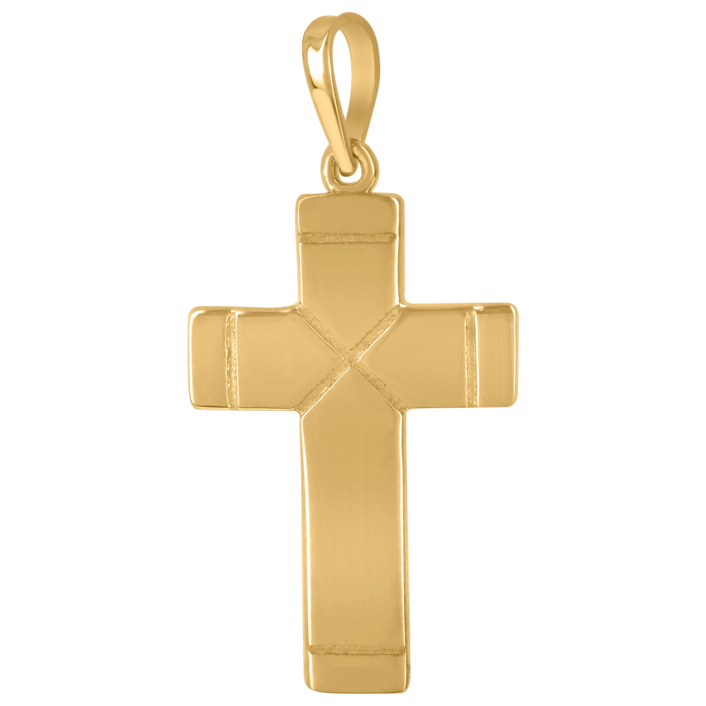 Sterling Silver Unisex Religious Cross Charm Pendant