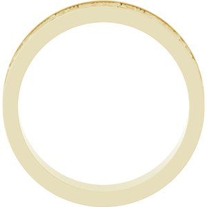 14K Yellow Gold 6 Mm Polished Sculptural Band Size 10