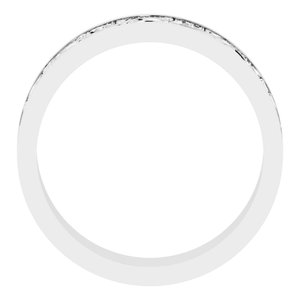 Sterling Silver Milgrain Sculptural Flat Band
