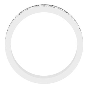 Sterling Silver Milgrain Sculptural Flat Band