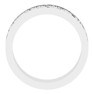 Sterling Silver Milgrain Sculptural Flat Band