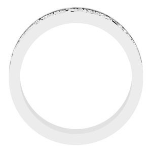 Sterling Silver Milgrain Sculptural Flat Band