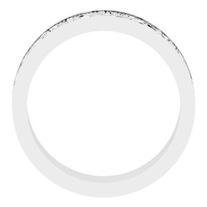 Sterling Silver Milgrain Sculptural Flat Band