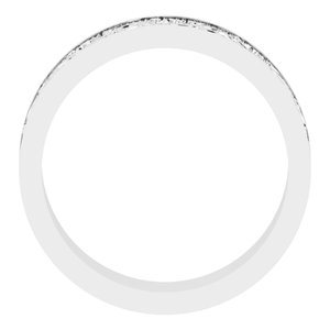 Sterling Silver Milgrain Sculptural Flat Band