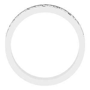 Sterling Silver Milgrain Sculptural Flat Band
