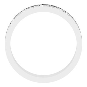 Sterling Silver Milgrain Sculptural Flat Band