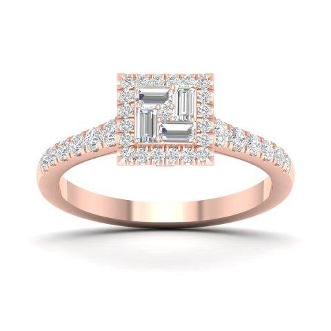14K Rose Gold 0.50 Cttw Diamond Ladies Ring