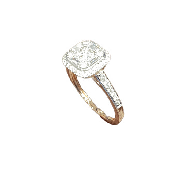 14K Yellow Gold 0.50 Cttw Diamond Ladies Ring