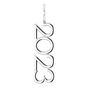 Sterling Silver Polished Vertical Pendant