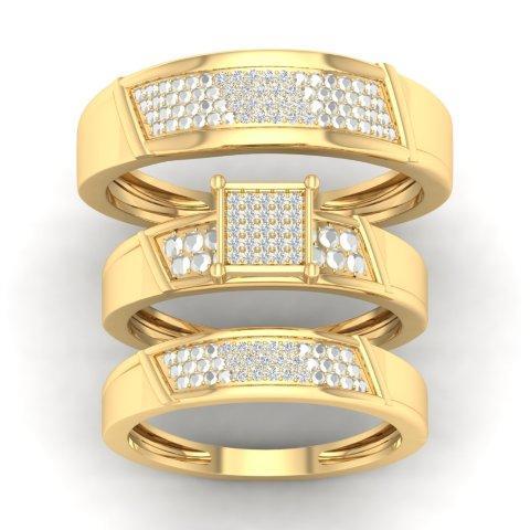 10K Yellow Gold  0.15 Cttw Diamond Ladies Ring