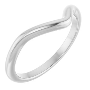 14K White Gold Marquise 10 X 5 Mm Polished Matching Band Size 7
