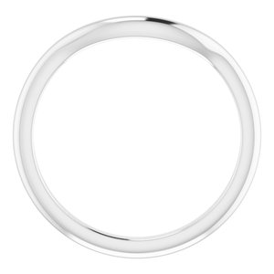 14K White Gold Pear 7 X 5 Mm Polished Matching Band Size 7