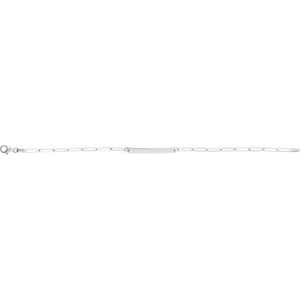 Sterling Silver 30 X 3.5 Mm 7 In Polished Engravable Skinny Bar Bracelet