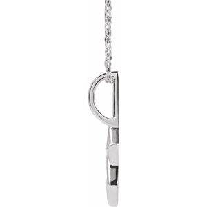 Sterling Silver 25.6 X 15.7 Mm 16-18 In Polished Star Of David Necklace
