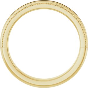 14K Yellow Gold Straight Baguette 3 X 1 Mm 1/4 Ctw Natural Diamond Milgrain Anniversary Band Size 7