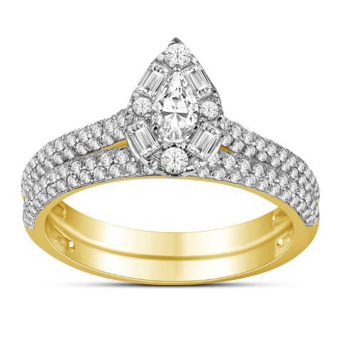14K Yellow Or White Gold 1.00 Cttw Diamond Ladies Ring
