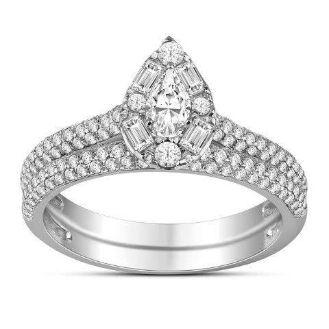 14K Yellow Or White Gold 1.00 Cttw Diamond Ladies Ring