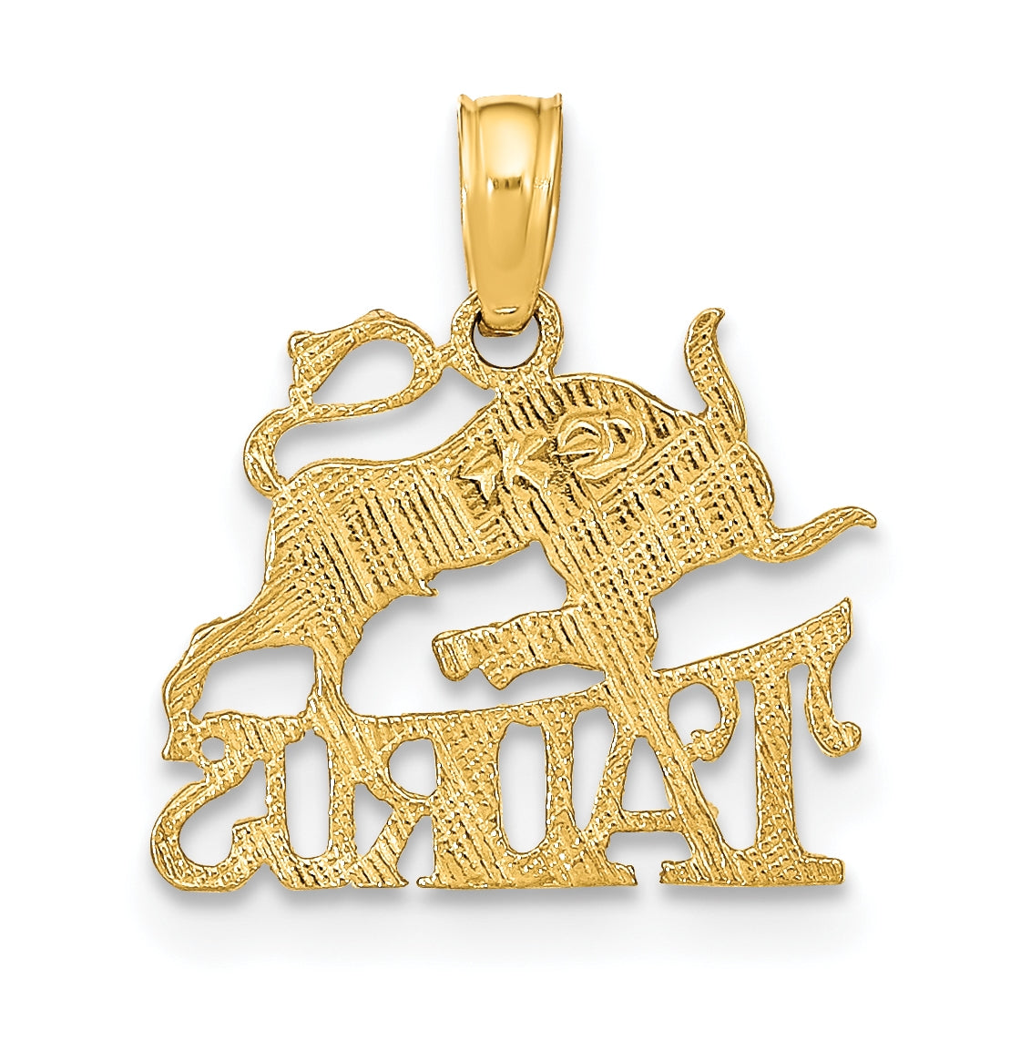 10K Yellow Gold TAURUS Zodiac-Charm