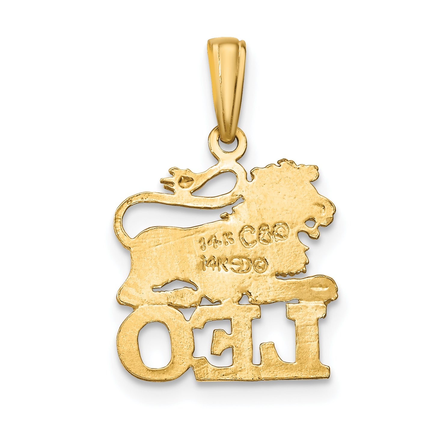 10K Yellow Gold LEO Zodiac-Charm