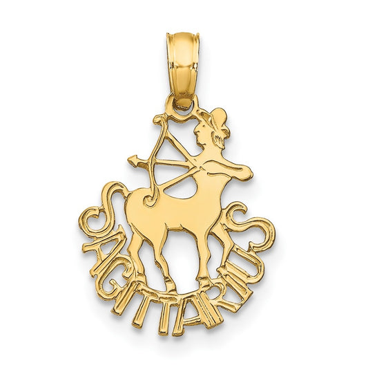 10K Yellow Gold SAGITTARIUS Zodiac-Charm