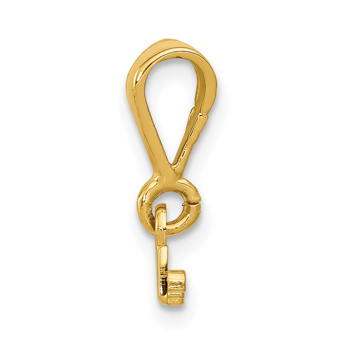10K Yellow Gold Casted Large Polished Top Charm