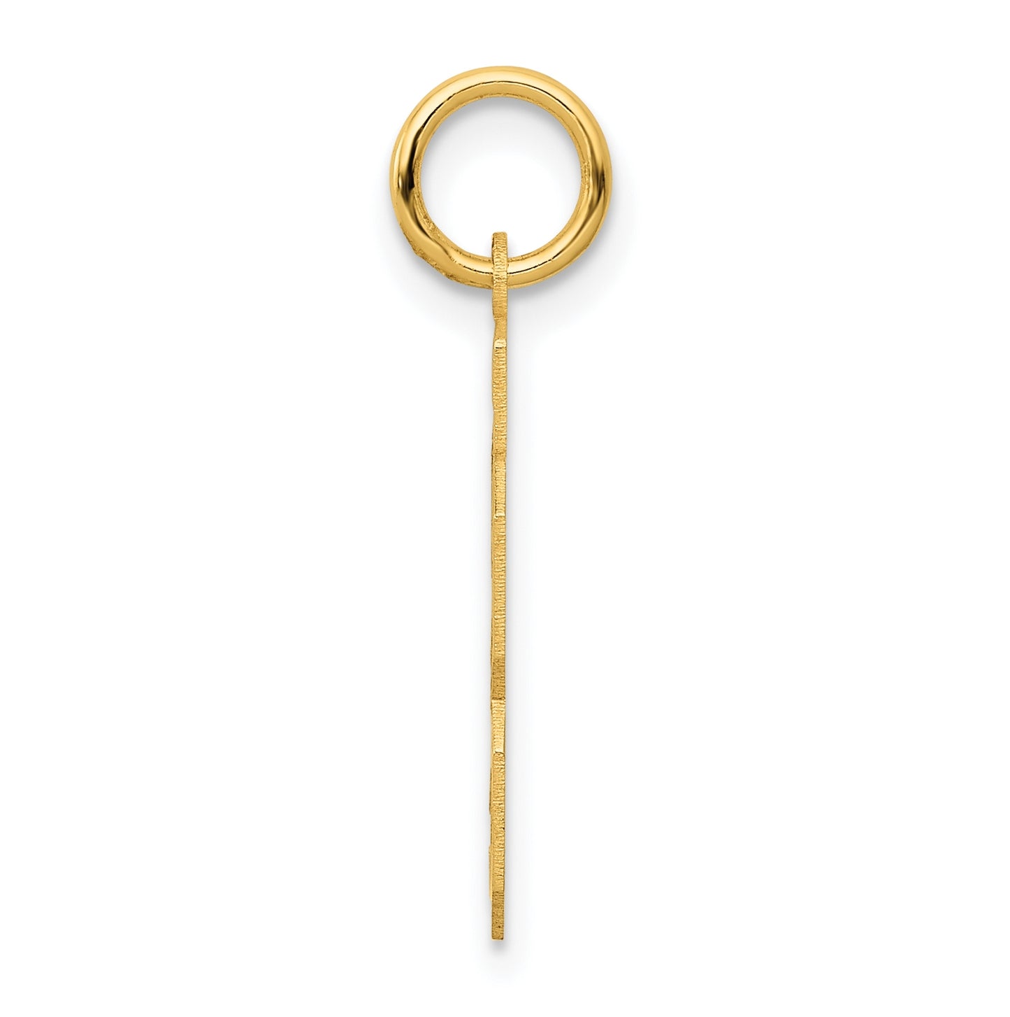 10K Yellow Gold Small Satin Number 23 Charm