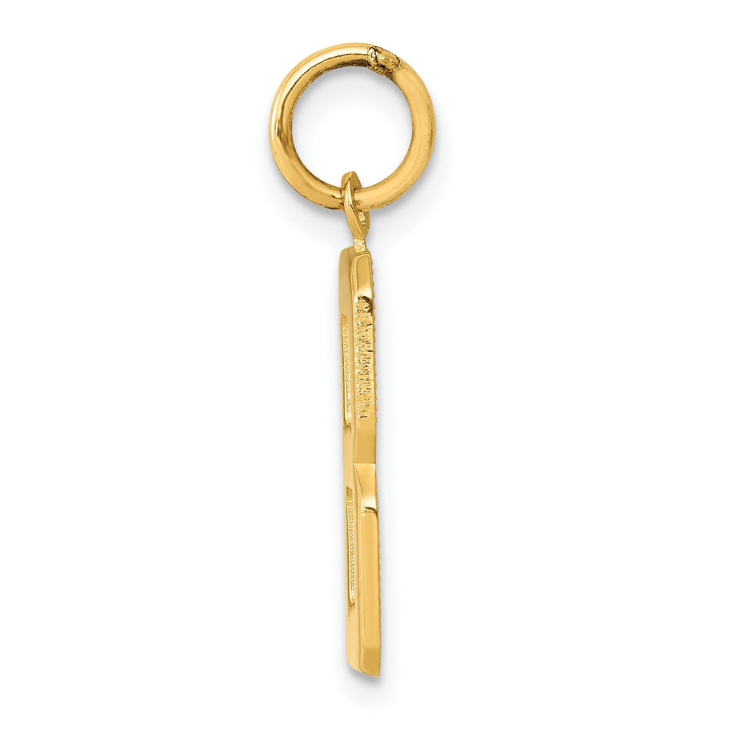 10K Yellow Gold Casted Medium Polished Number 8 Charm