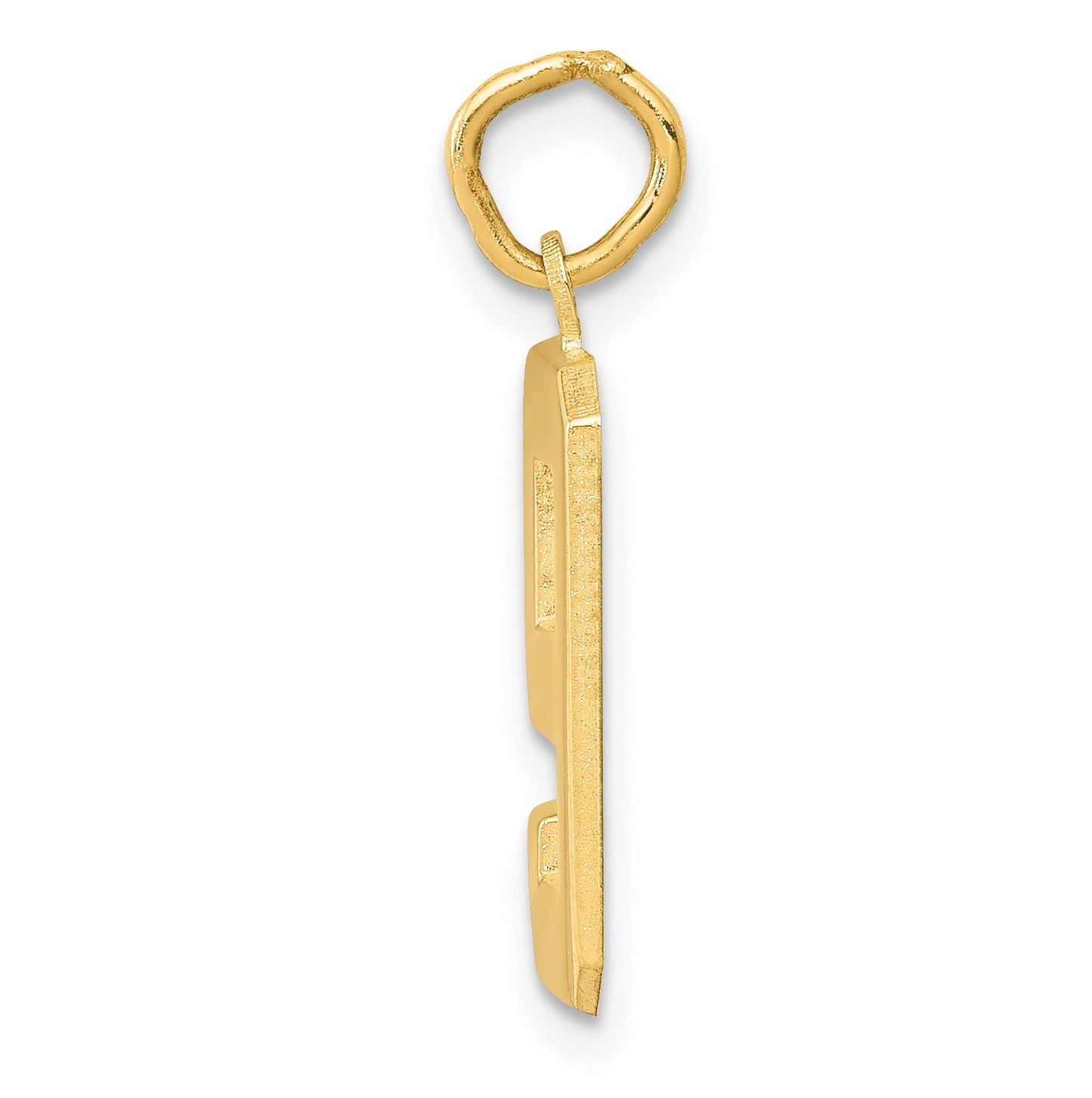 10K Yellow Gold Casted Medium Polished Number 9 Charm