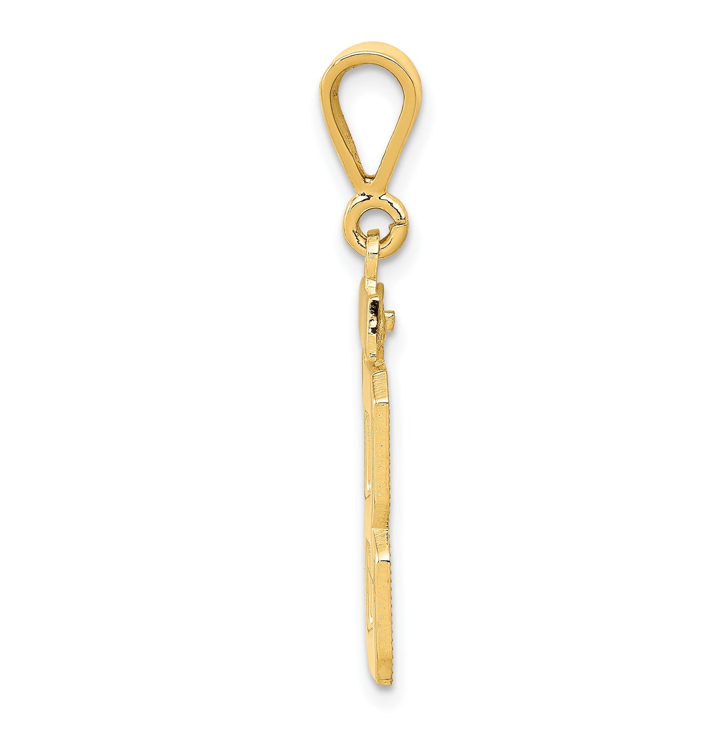 10K Yellow Gold Casted Medium Polished Number 88 Charm
