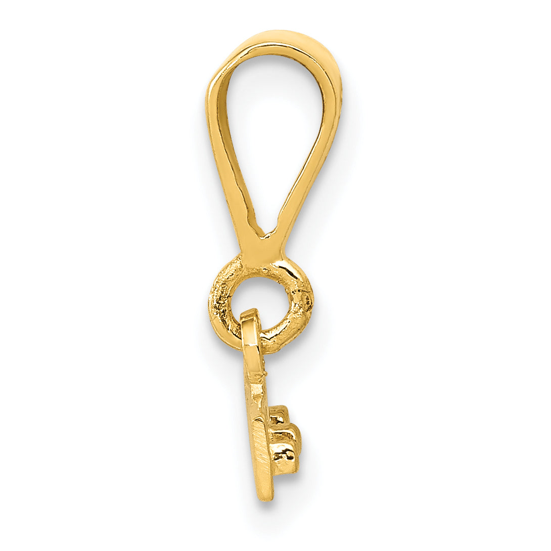 10K Yellow Gold Casted Medium Polished Top Charm