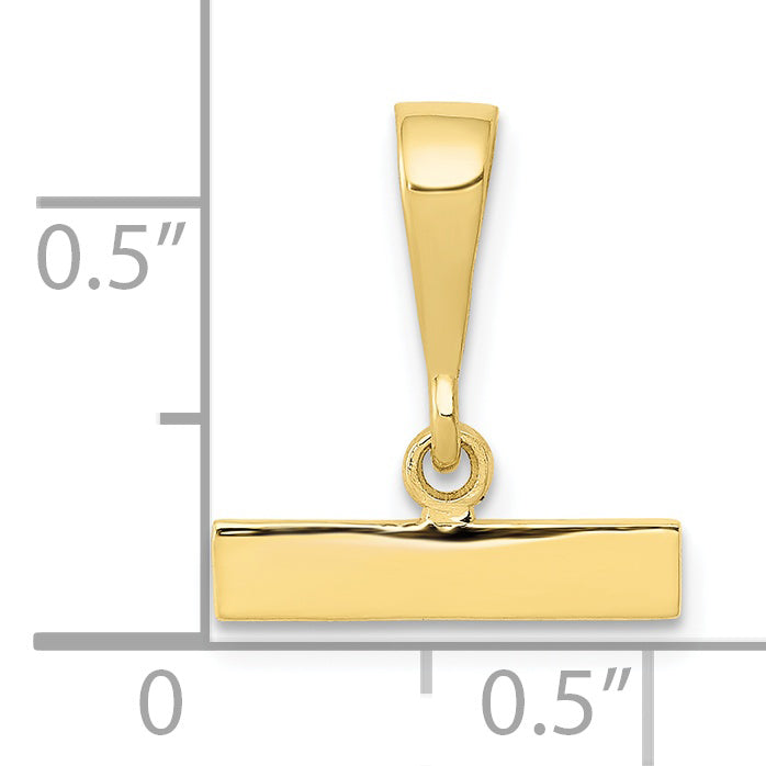 10K Yellow Gold Casted Medium Polished Top Charm