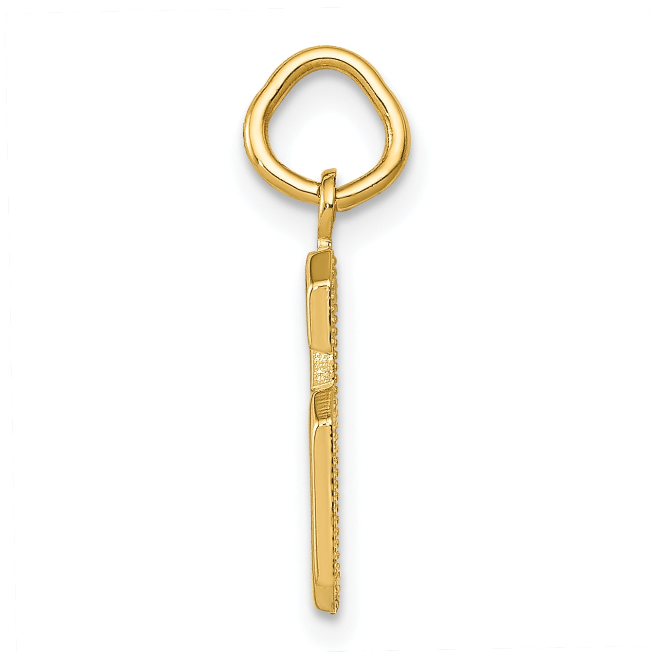 10K Yellow Gold Casted Small Polished Number 6 Charm