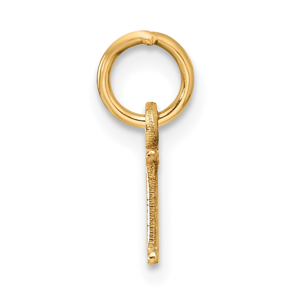 10K Yellow Gold Cutout Letter H Initial Charm