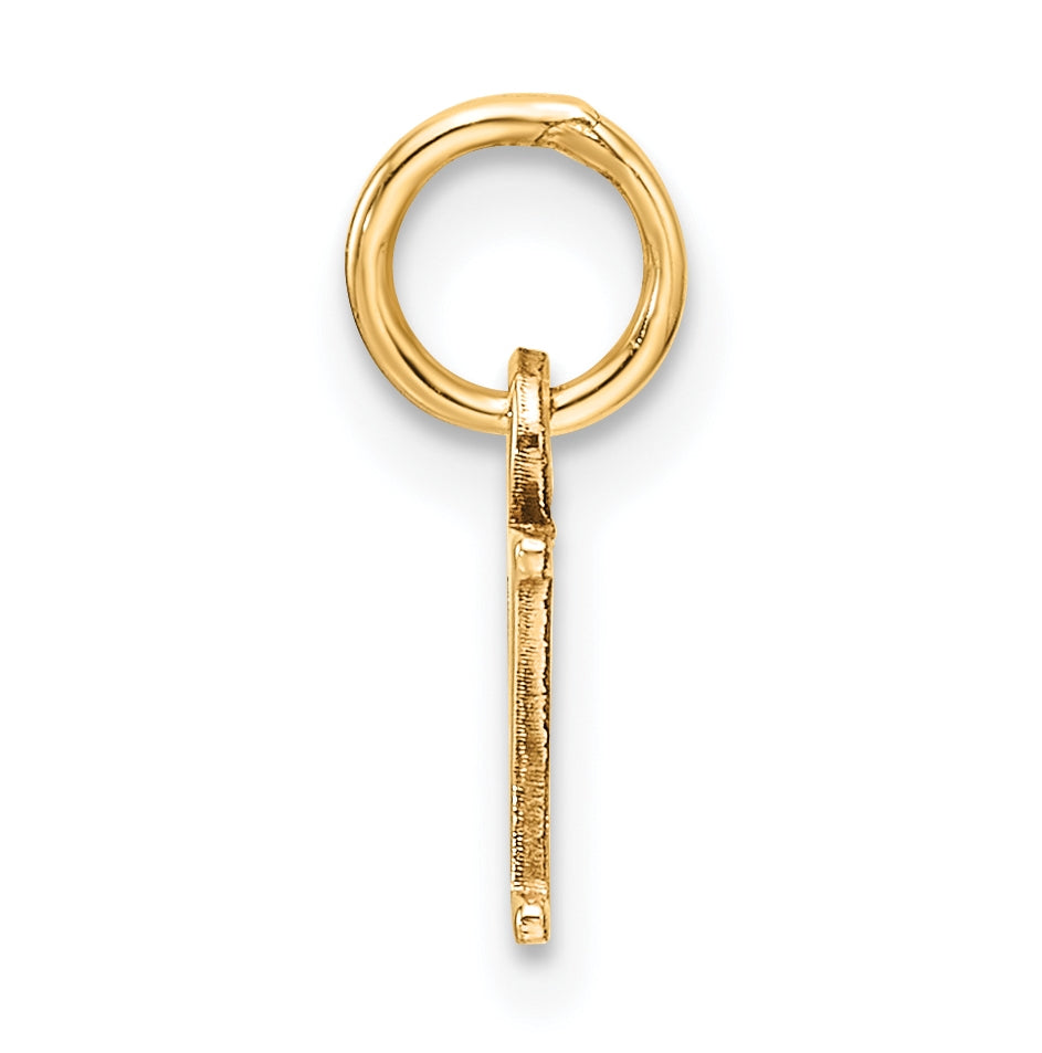 10K Yellow Gold Cutout Letter Y Initial Charm