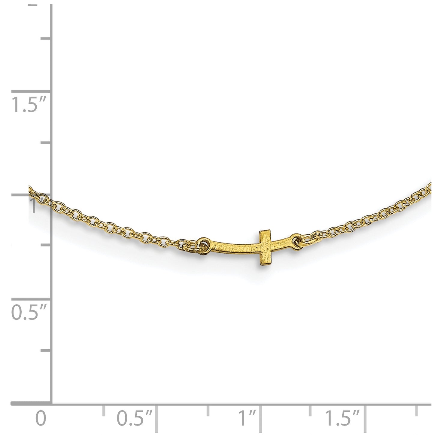 10K Yellow Gold 1 Initial/Symbol Necklace