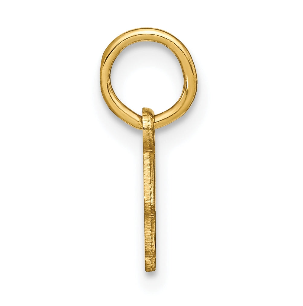 10K Yellow Gold Upper case Letter B Initial Charm