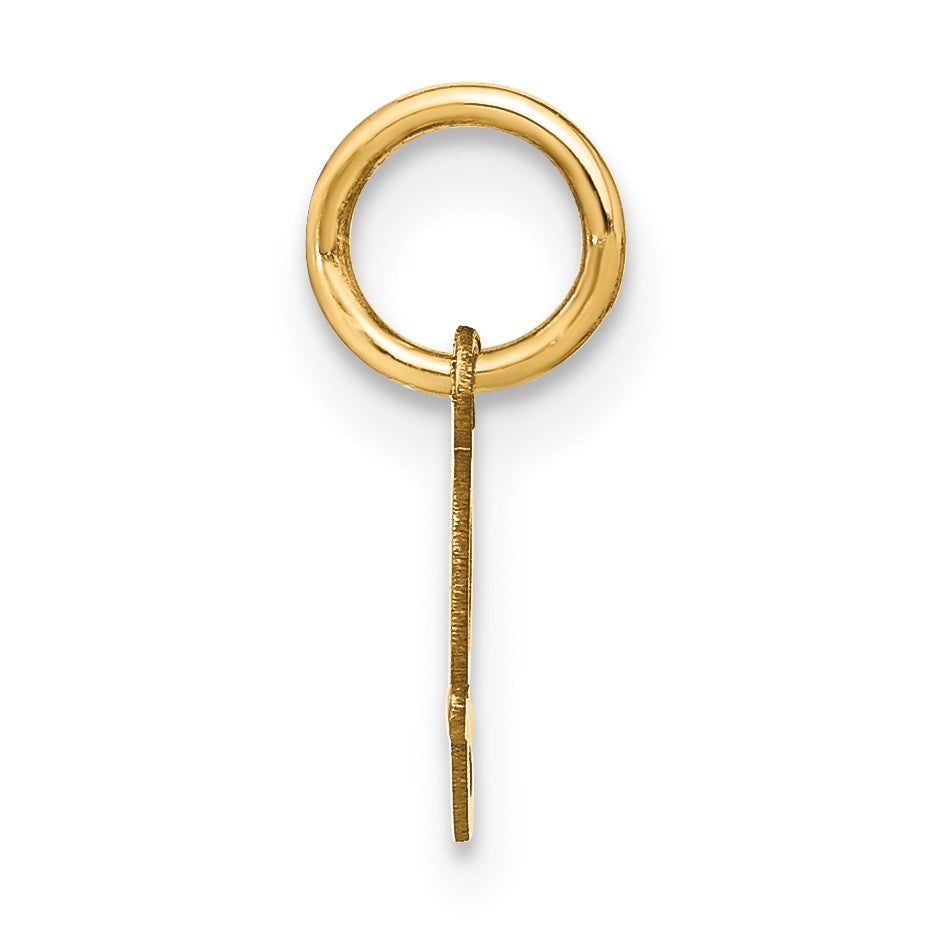 10K Yellow Gold Upper case Letter J Initial Charm