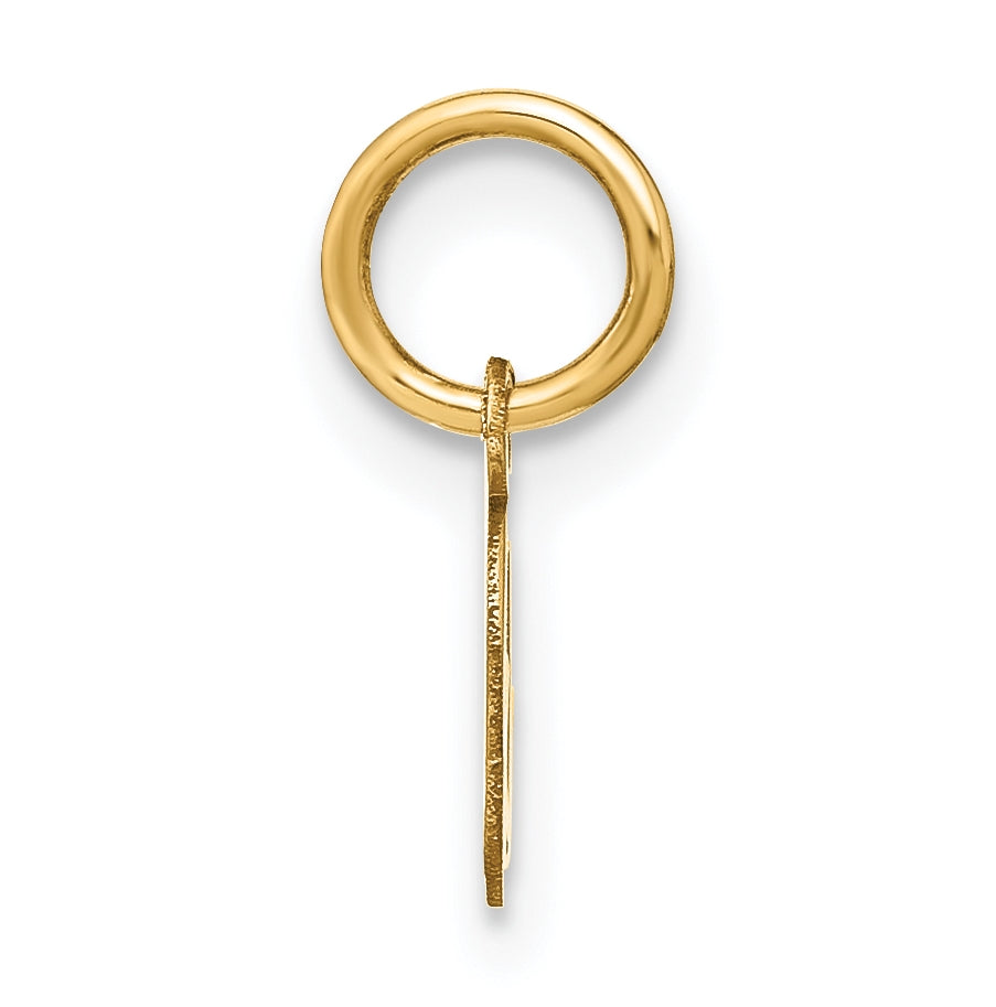 10K Yellow Gold Upper case Letter O Initial Charm