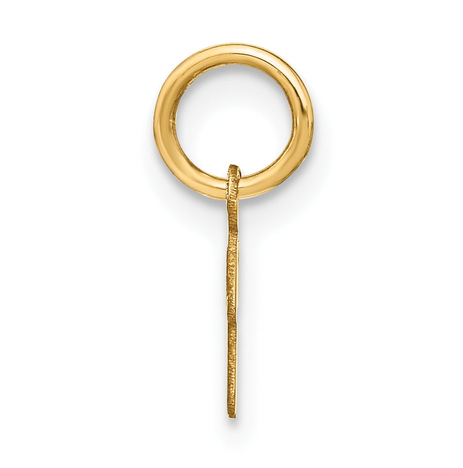 10K Yellow Gold Upper case Letter R Initial Charm