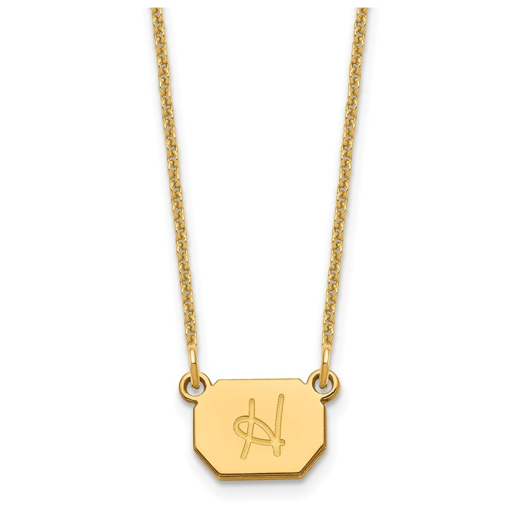 10k Yellow Or White Gold Initial Necklace – Elegant Jewelry Gift for Birthday, Anniversary, Engagement, Wedding