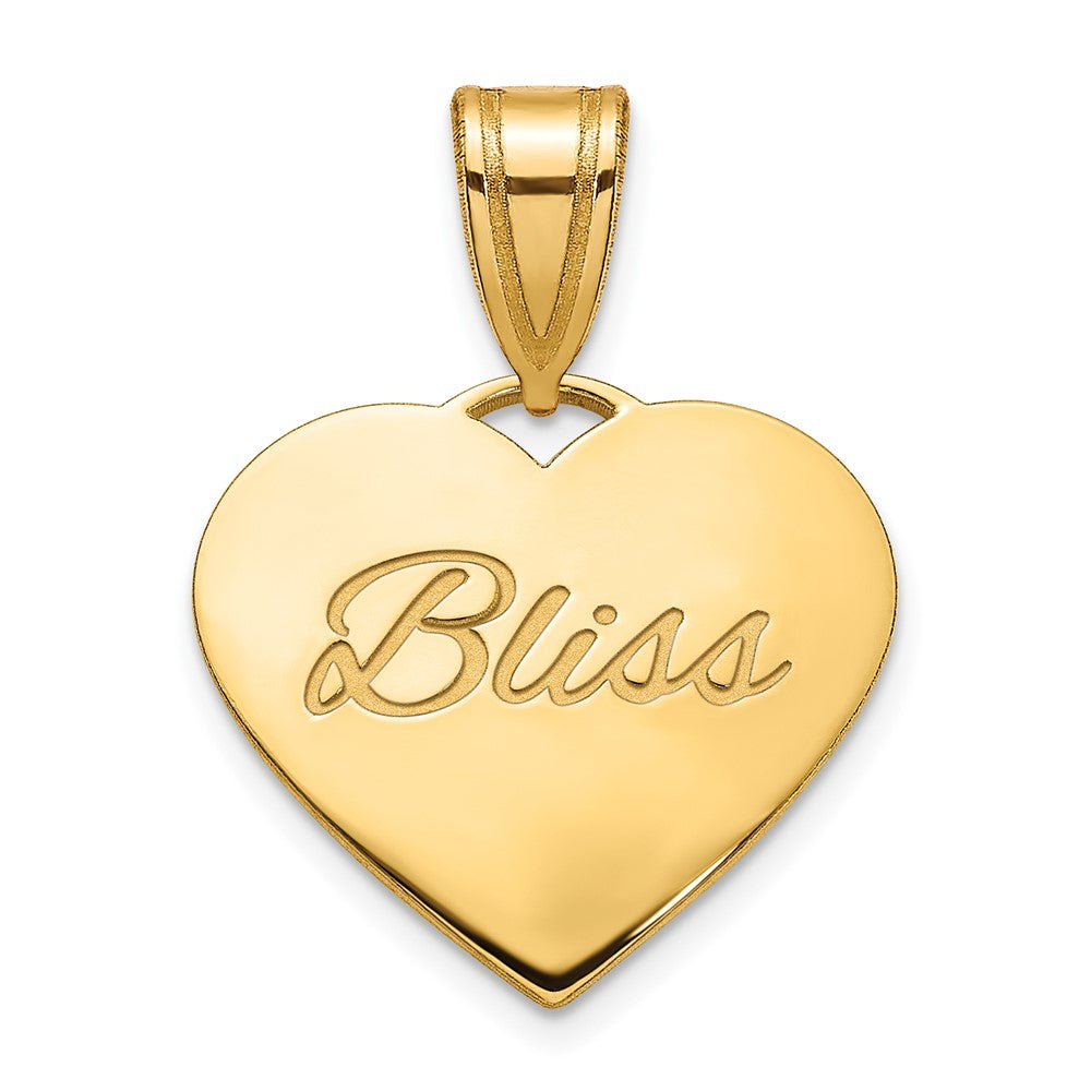 10K Yellow Gold Small Domed Heart
